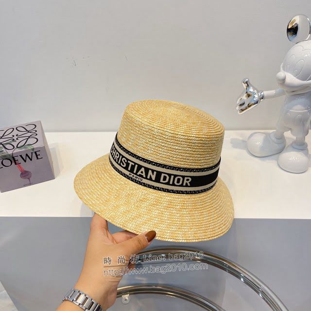 Dior新品女帽子 迪奧平均誒草帽漁夫帽遮陽帽  mm1604